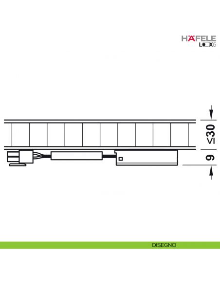 Interruttore dimmer capacitativo Hafele Loox5 modulare funzione on/off