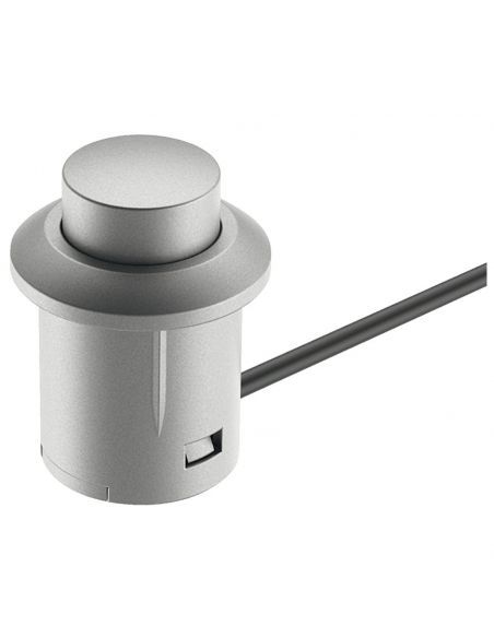 Interruttore a pulsante argento Hafele Loox funzione di commutazione on/off