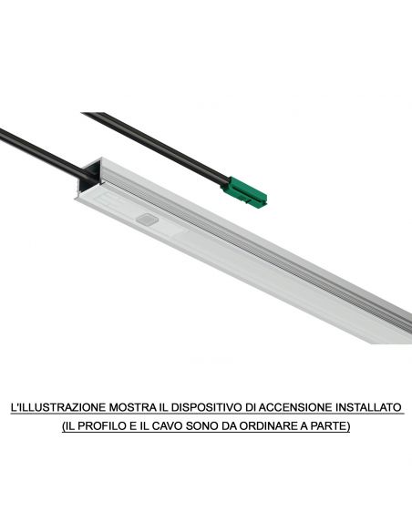 Sensore di movimento per profili Hafele Loox5 tempo di spegnimento 180 s modulare funzione on/off automatica 24 Volt 120 Watt