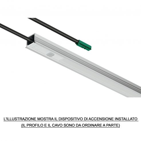 Sensore di movimento per profili Hafele Loox5 tempo di spegnimento 300 s modulare funzione on/off automatica 24 Volt 120 Watt