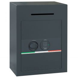Cassaforte da appoggio con feritoia Bordogna Ardea Fer 790/E con combinazione elettronica