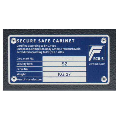 Cassaforte a muro Bordogna Vesta con chiave 040/C