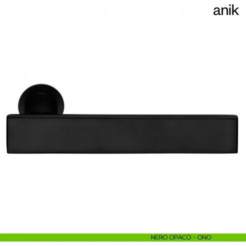 Maniglia per porta Anik dnd Handles con rosetta minimale nero