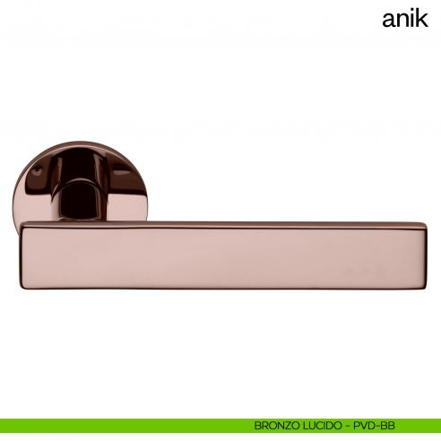 Maniglia per porta Anik dnd Handles bronzo lucido