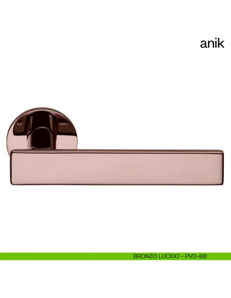 Maniglia per porta Anik dnd Handles bronzo lucido