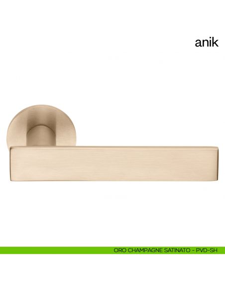 Maniglia per porta Anik dnd Handles oro antico satinato