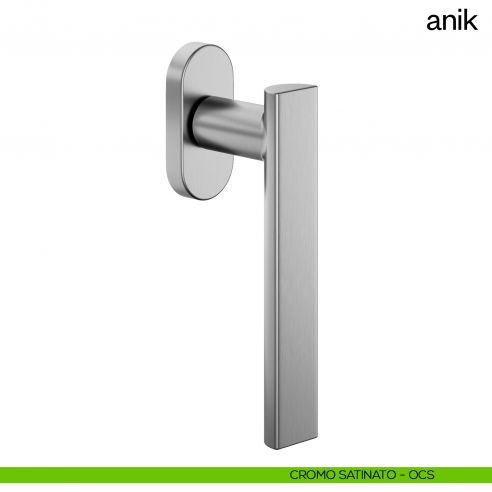 Maniglia per finestra martellina DK Anik dnd Handles cromo satinato