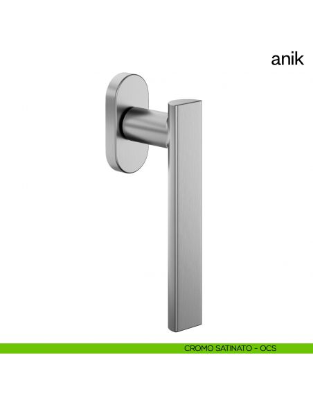 Maniglia per finestra martellina DK Anik dnd Handles cromo satinato