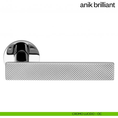 Maniglia per porta Anik Brilliant dnd Handles cromo lucido