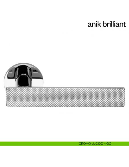 Maniglia per porta Anik Brilliant dnd Handles cromo lucido
