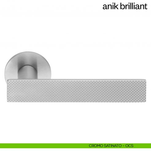 Maniglia per porta Anik Brilliant dnd Handles cromo satinato