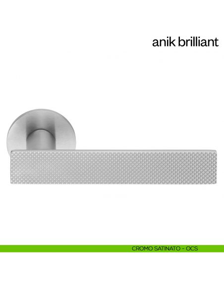 Maniglia per porta Anik Brilliant dnd Handles cromo satinato
