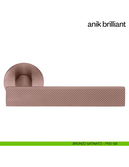 Maniglia per porta Anik Brilliant dnd Handles bronzo satinato