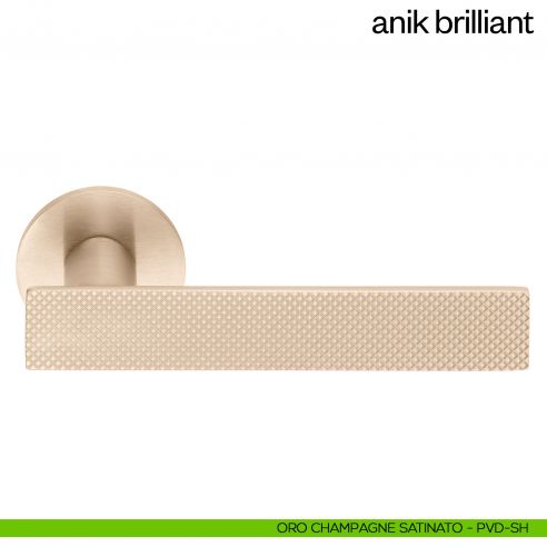 Maniglia per porta Anik Brilliant dnd Handles oro champagne satinato