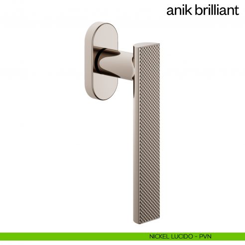 Maniglia per finestra martellina DK Anik Brilliant dnd Handles nickel lucido