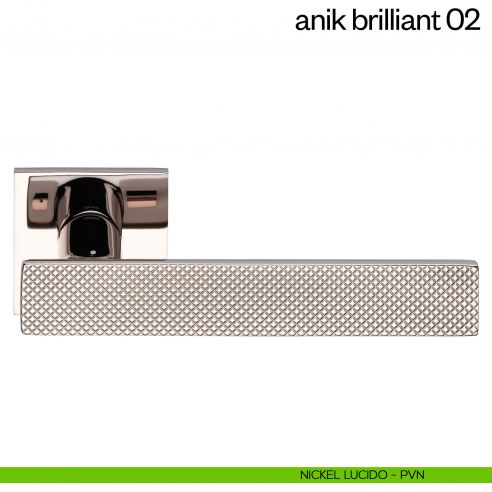 Maniglia per porta Anik Brilliant 02 dnd Handles nickel lucido