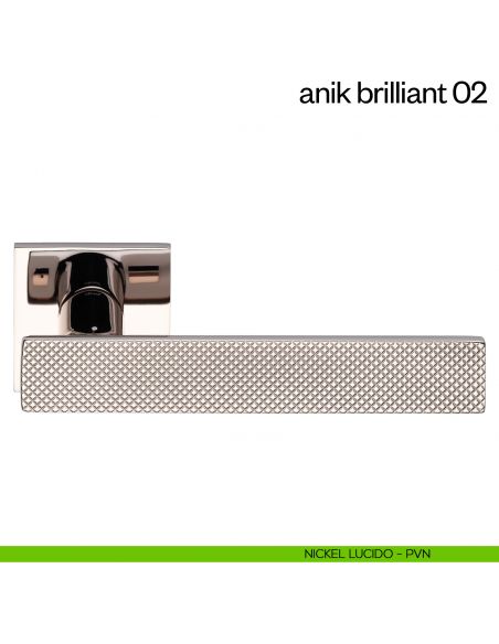 Maniglia per porta Anik Brilliant 02 dnd Handles nickel lucido