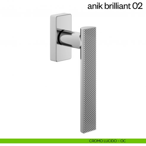 Maniglia per finestra martellina DK Anik Brilliant 02 dnd Handles cromo