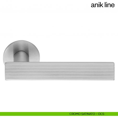Maniglia per porta Anik Line dnd Handles cromo satinato