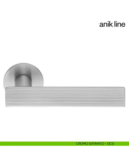 Maniglia per porta Anik Line dnd Handles cromo satinato