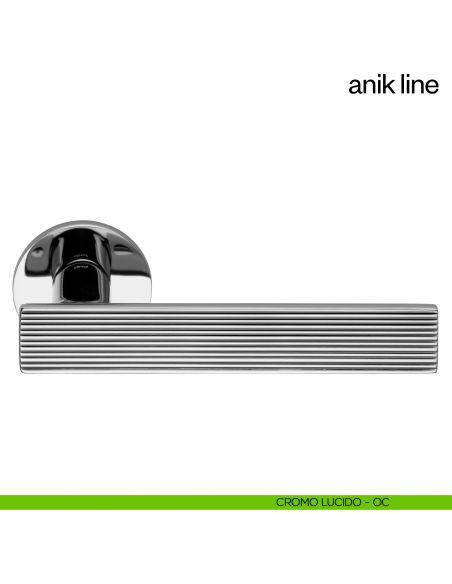 Maniglia per porta Anik Line dnd Handles  cromo lucido