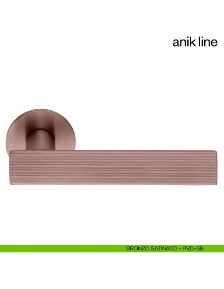 Maniglia per porta Anik Line dnd Handles bronzo satinato