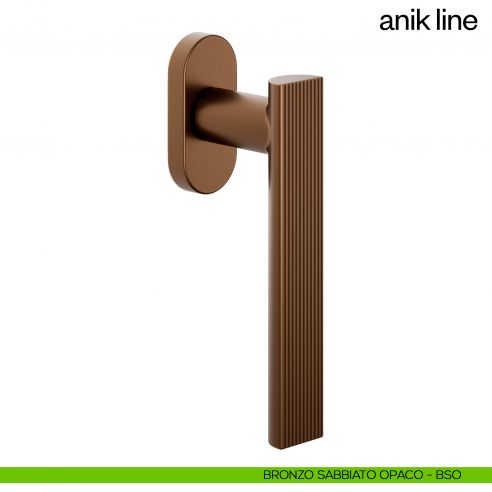Maniglia per finestra martellina DK Anik Line dnd Handles bronzo