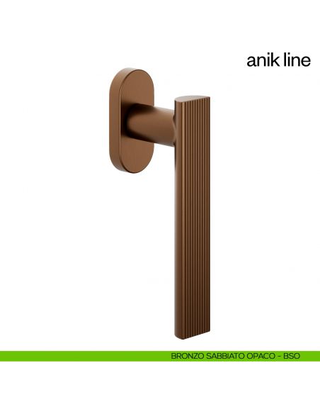 Maniglia per finestra martellina DK Anik Line dnd Handles bronzo