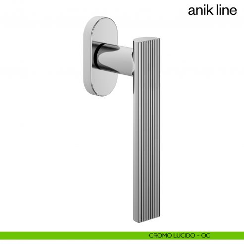 Maniglia per finestra martellina DK Anik Line dnd Handles cromo