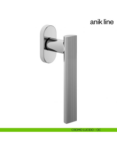 Maniglia per finestra martellina DK Anik Line dnd Handles cromo