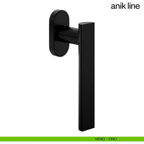 Maniglia per finestra martellina DK Anik Line dnd Handles nero