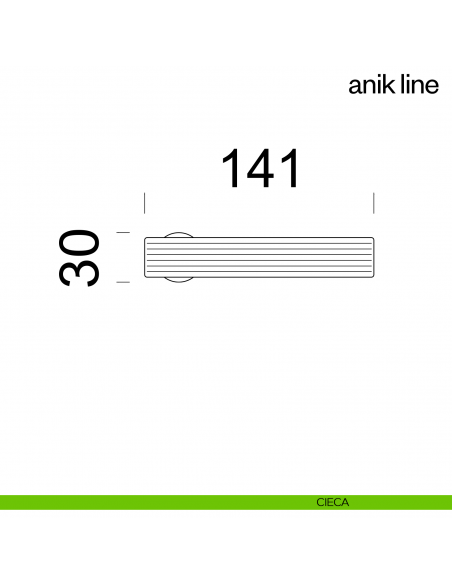 Maniglia per porta Anik Line dnd Handles con rosetta minimale cieca