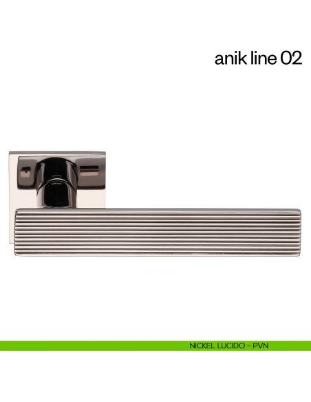Maniglia per porta Anik Line 02 dnd Handles nickel lucido