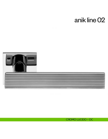 Maniglia per porta Anik Line 02 dnd Handles cromo