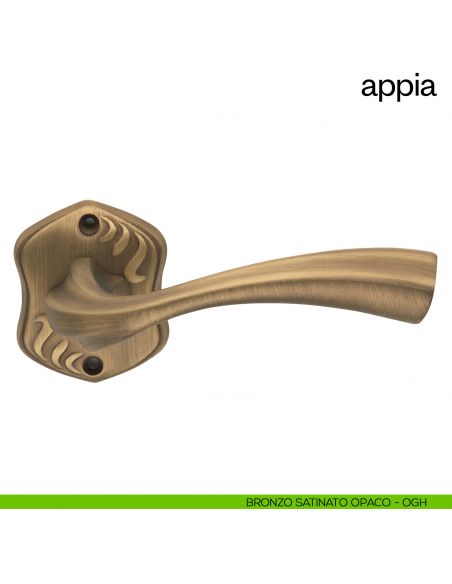 Maniglia per porta Appia dnd by Martinelli bronzo satinato opaco