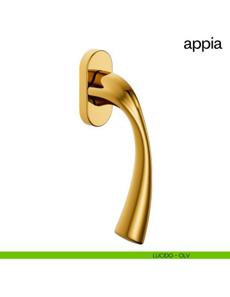 Maniglia per finestra martellina DK Appia dnd by Martinelli lucido