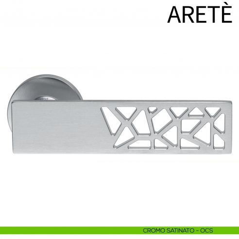 Maniglia per porta Aretè dnd power cromo satinato