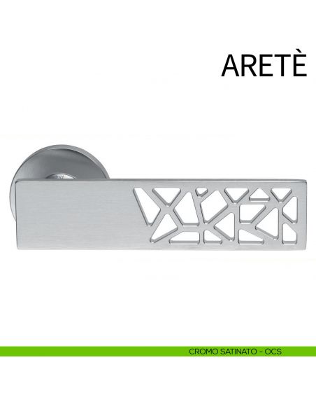 Maniglia per porta Aretè dnd power cromo satinato