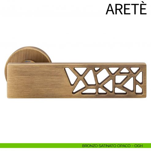 Maniglia per porta Aretè dnd bronzo satinato opaco