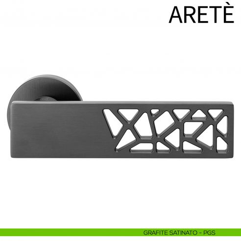 Maniglia per porta Aretè dnd PVD grafite satinato