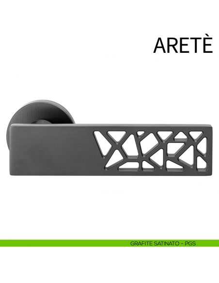 Maniglia per porta Aretè dnd PVD grafite satinato