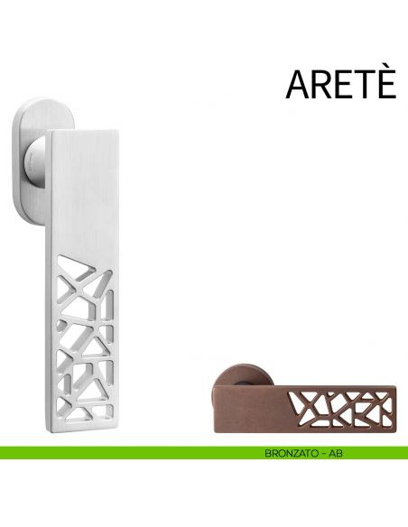 Maniglia per finestra martellina DK Aretè dnd bronzato