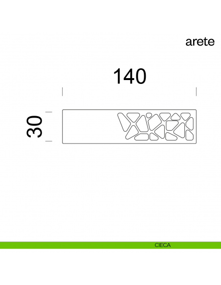 Maniglia per porta Arete dnd Handles con rosetta minimale cieca