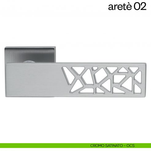 Maniglia per porta Aretè 02 dnd by Martinelli cromo satinato