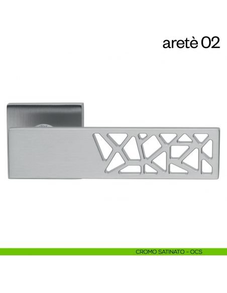 Maniglia per porta Aretè 02 dnd by Martinelli cromo satinato