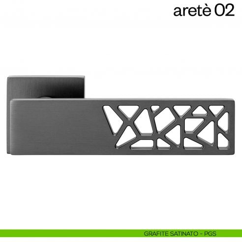 Maniglia per porta Aretè 02 dnd by Martinelli PVD grafite satinato
