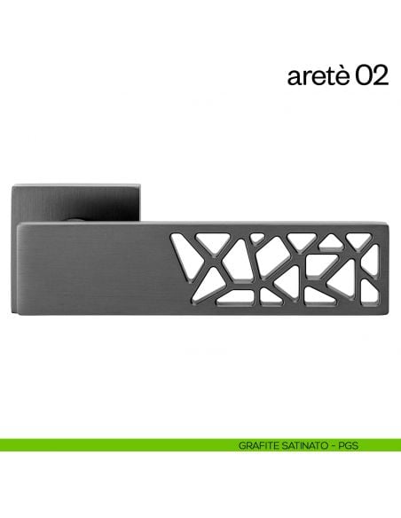 Maniglia per porta Aretè 02 dnd by Martinelli PVD grafite satinato