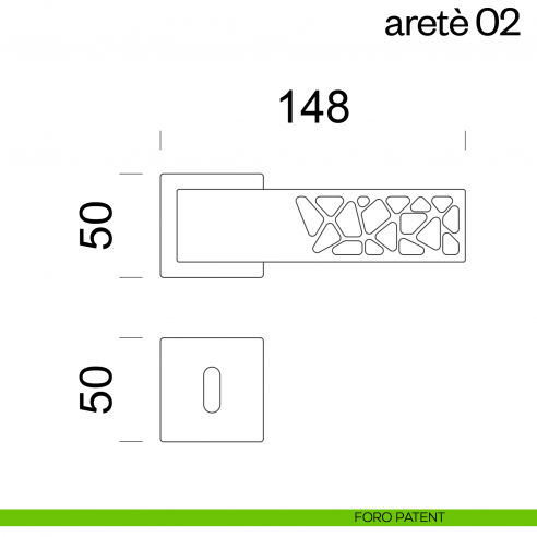 Maniglia per porta Aretè 02 dnd by Martinelli foro patent