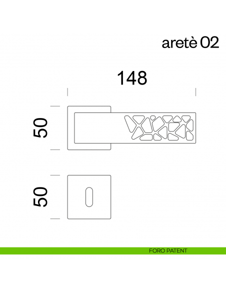 Maniglia per porta Aretè 02 dnd by Martinelli foro patent