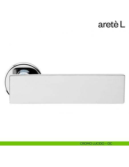 Maniglia per porta Aretè/L dnd by Martinelli cromo lucido